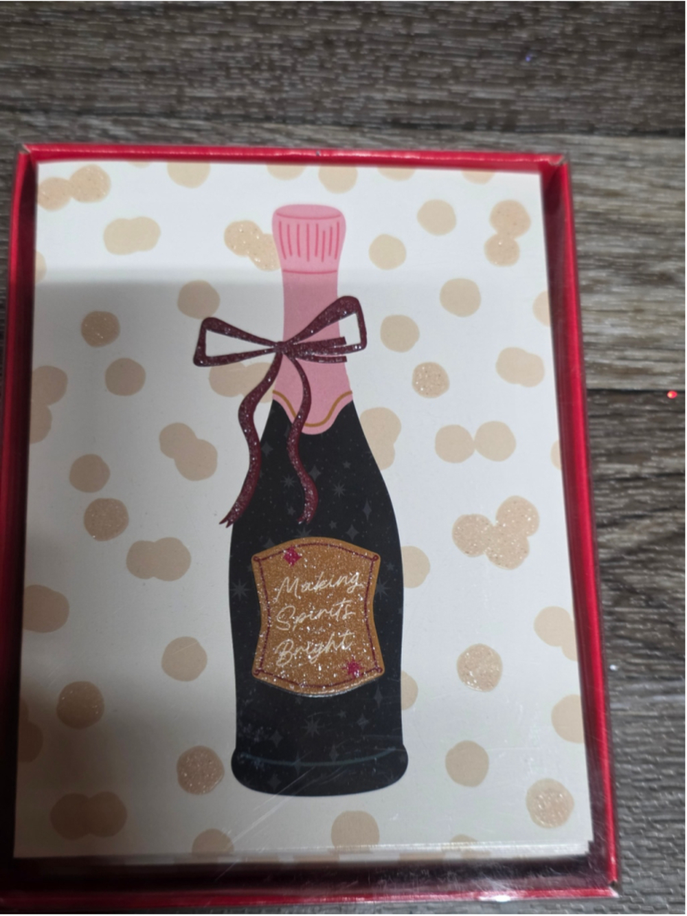 Recollections Christmas Cards and Envelopes Set, One Size, Red and Black
